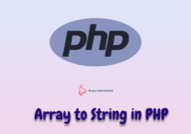 Array to String in PHP