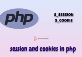 session and cookies in php